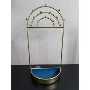 Metal Gold Necklace Stand 12.5"-6.5"-3"